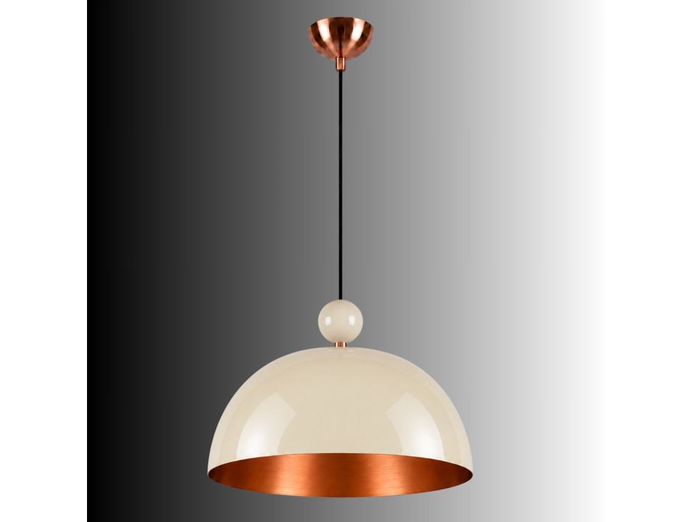 Metalen hanglamp "Bubble" - 40 x 40 cm - Beige