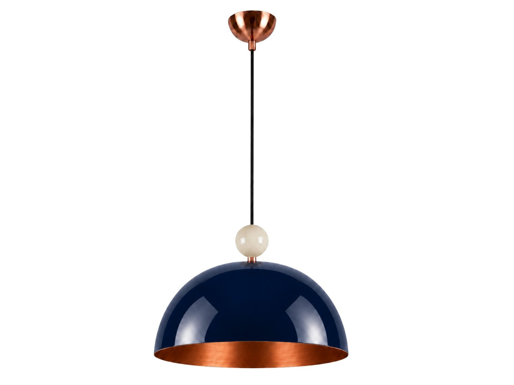 Metalen hanglamp "Bubble" - 40 x 40 cm - Marineblauw