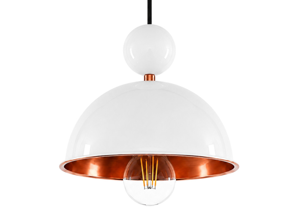 Metalen hanglamp "Bubble" - 21 x 21 cm - Beige