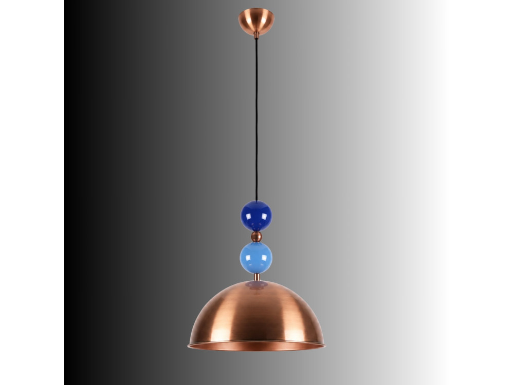 Metalen hanglamp "Bubble" - 31 x 31 cm - Koper