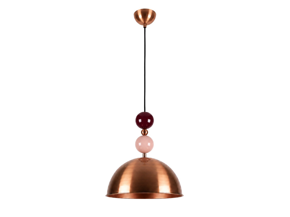 Metalen hanglamp "Bubble" - 31 x 31 cm - Koper