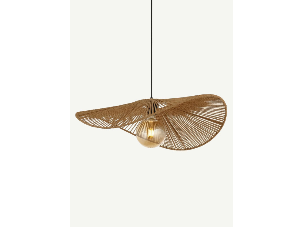 Bamboe hanglamp "Bruz" - 30 x 30 cm - Beige
