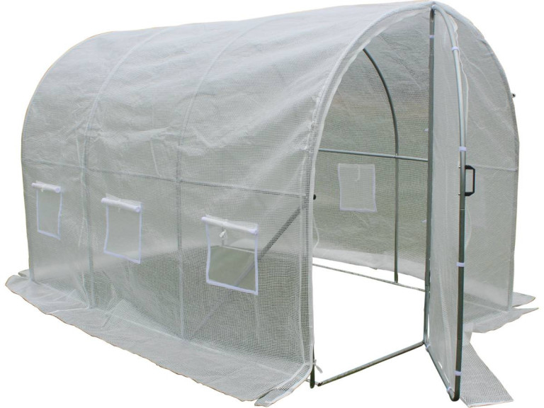 Tuintunnelkas met "Mimosa" deur - 180 g / m² - 6 m² - 3 x 2 x 2 m