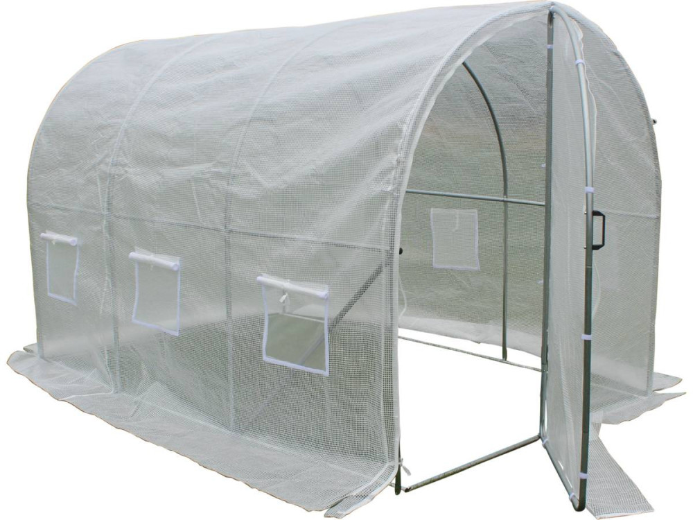 Tuintunnelkas met "Mimosa" deur - 180 g / m² - 6 m² - 3 x 2 x 2 m