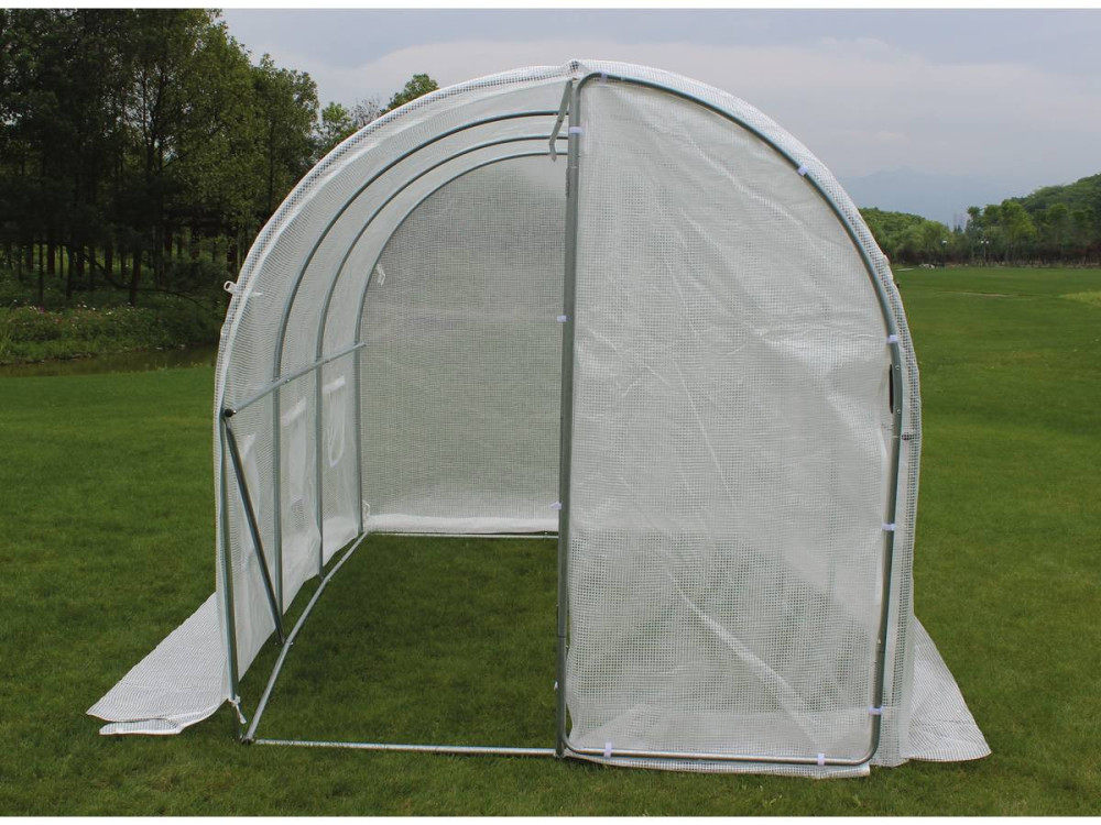 Tuintunnelkas met "Mimosa" deur - 180 g / m² - 6 m² - 3 x 2 x 2 m