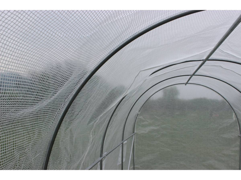 Tuintunnelkas met deur "Mimosa" - 180 g / m² - 9 m² - 4,5 x 2 x 2 m
