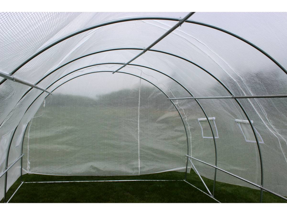 Tuintunnelkas met "Mimosa" deur - 180 g / m² - 12 m² - 4 x 3 x 2 m