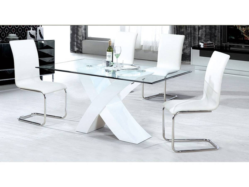 Eettafel "Mona" - 200 x 90 x 74 cm - Wit
