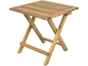 Houten opvouwbare tuintafel "Portimao" - 40 x 40 x 40 cm - Bruin