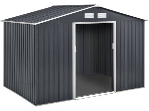 Tuinhuisje metaal "Vegas" - 5,29 m2 (4,83 m2 grondoppervlak) - Grijs