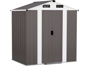 Metalen tuinhuisje "Dallas II" - 2,17 m² - Taupe