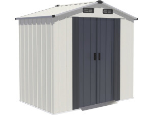 Metalen tuinhuisje "Nebraska" - 2,17 m² - Beige