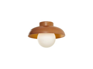 Houten plafondlamp "Hant-T" - Eiken / Wit