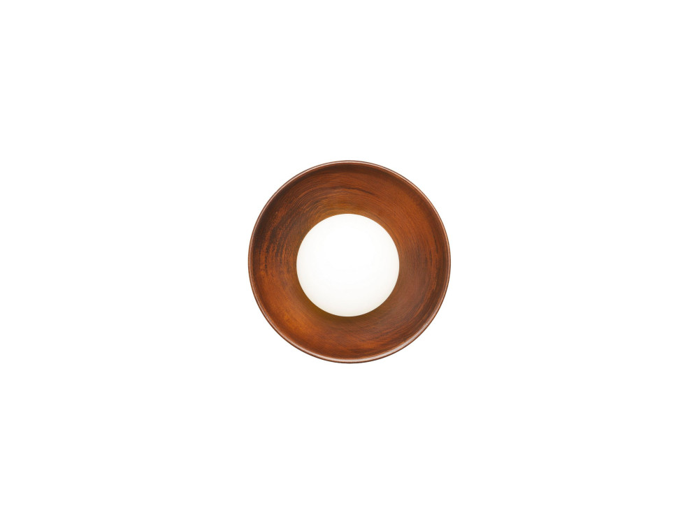 Houten wandlamp "Hand-S" - Notenhout / Wit