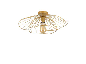 Metalen plafondlamp "Mantar" - 52 x 52 cm - Goudkleurig