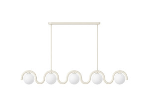 Metalen kroonluchter "GEDIK-2044" - 140 x 17 cm - Beige