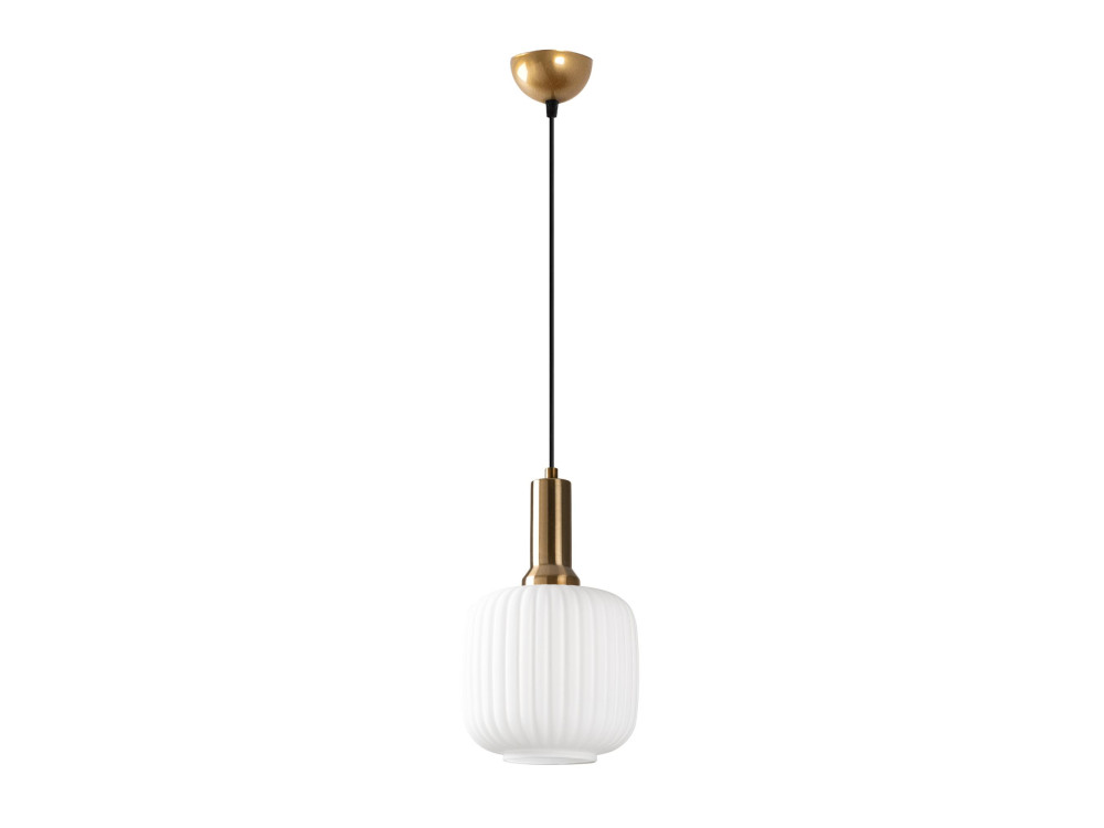 Metalen hanglamp "Asker" - 20 x 20 cm - Goudkleurig