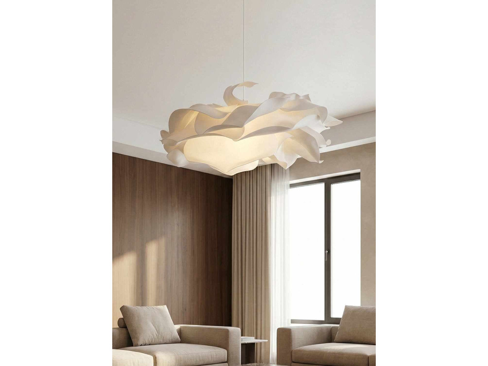Kunststof hanglamp "MOD0009" - 58 x 58 cm - Wit