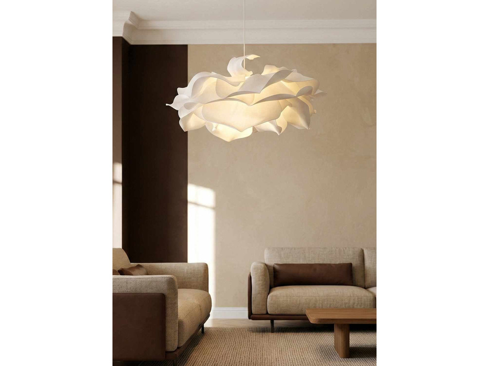 Kunststof hanglamp "MOD0009" - 58 x 58 cm - Wit