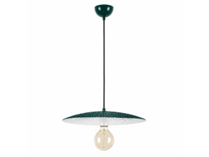 Metalen hanglamp "Soleil" - 39 x 39 cm - Donkergroen