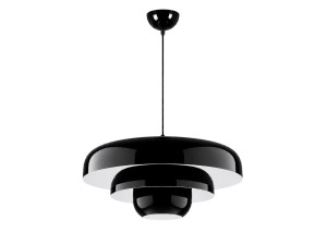 Metalen hanglamp "Layer" - 43 x 43 cm - Zwart