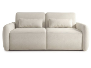 Express-slaapbank "Aurelie" - Matras 18 cm - Slaapbreedte 140 cm - 3-zits - Beige