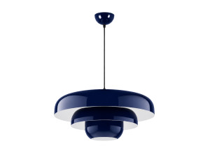 Metalen hanglamp "Layer" - 43 x 43 cm - Marineblauw