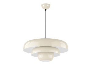 Metalen hanglamp "Layer" - 43 x 43 cm - Beige