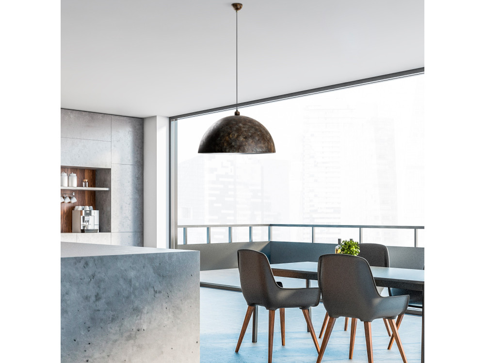 Metalen hanglamp "Kure" - 60 x 60 cm - Antiek