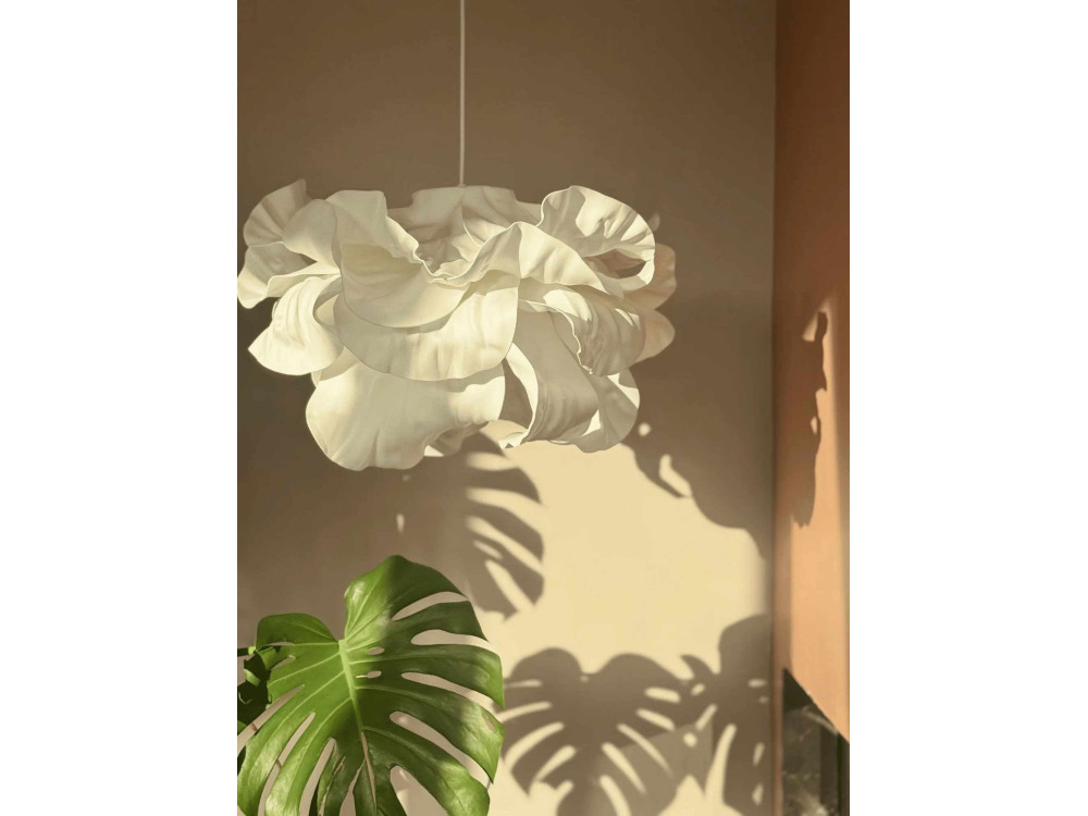 Hanglamp van kunststof "MOD0007" - 48 x 48 cm - Wit