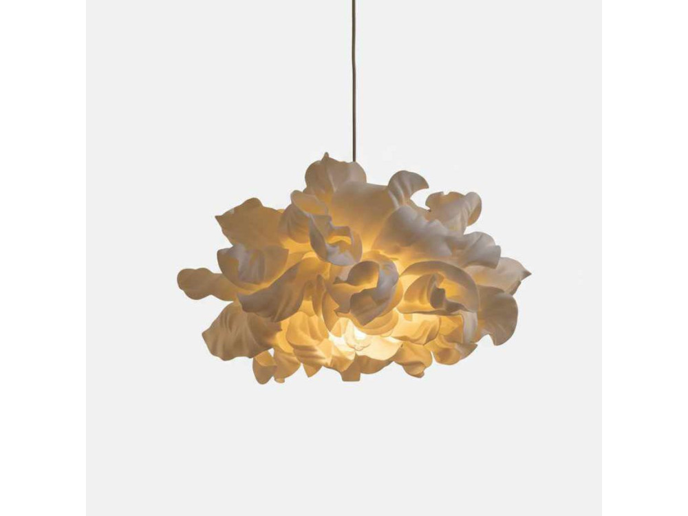Hanglamp van kunststof "MOD0018" - 48 x 48 cm - Crème