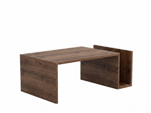 Houten salontafel "Memo" - 86,8 x 32,4 x 50 cm - Venezia-notenhout