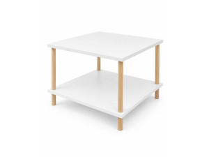 Houten salontafel "Peka-0049" - 60 x 42,5 x 60 cm - Wit