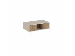 Houten salontafel "VENTRO" - 100 x 42 x 60 cm - Steengoed