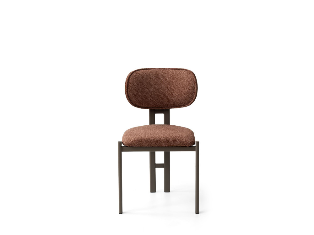 Set van 2 metalen stoelen "Muriz" - Rood tegeltint