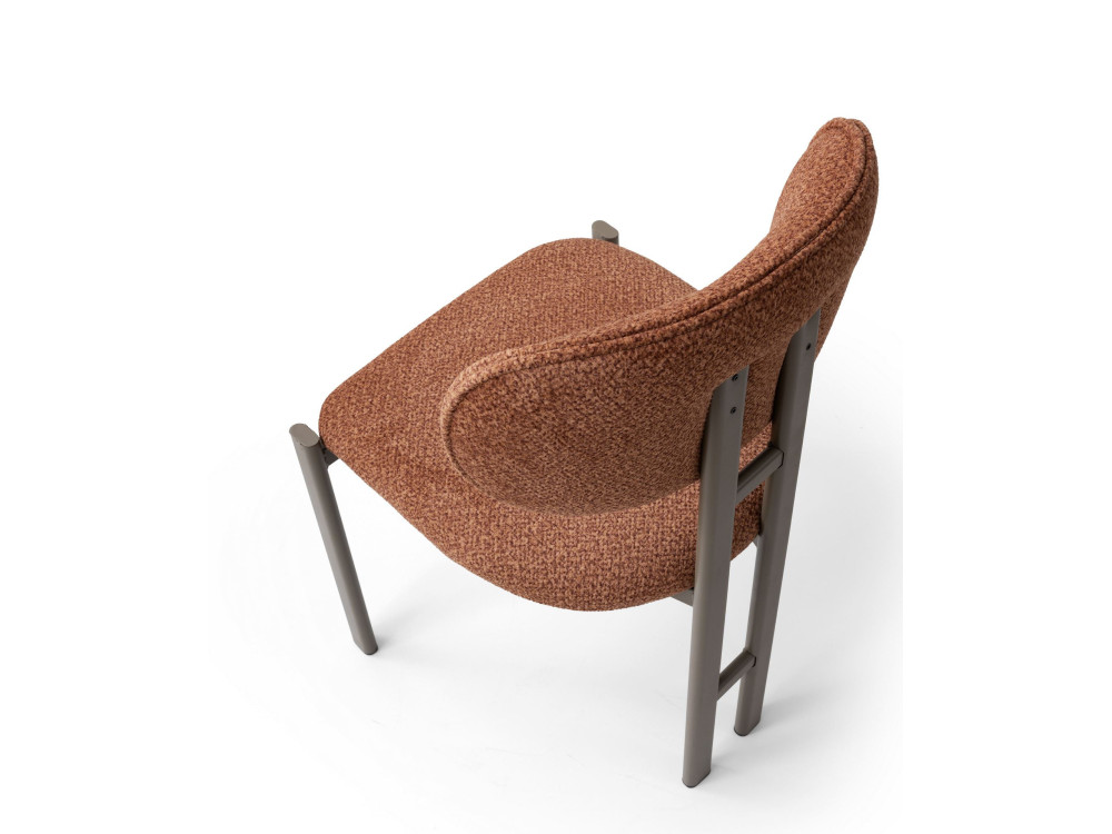 Set van 2 metalen stoelen "Muriz" - Rood tegeltint