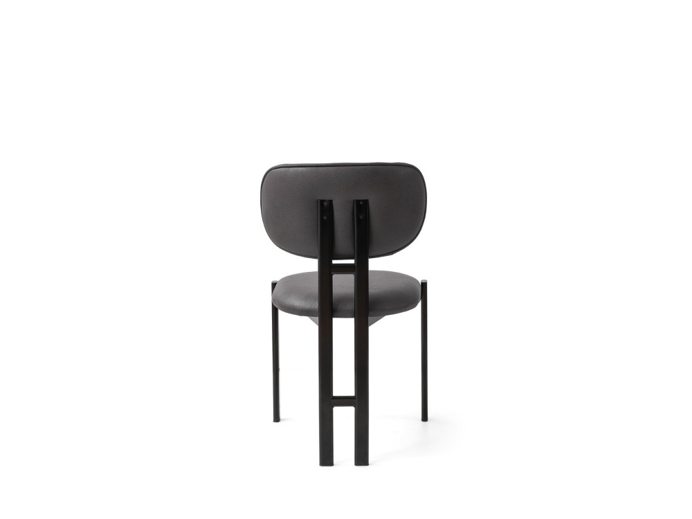 Set van 2 metalen stoelen "Muriz" - Antraciet