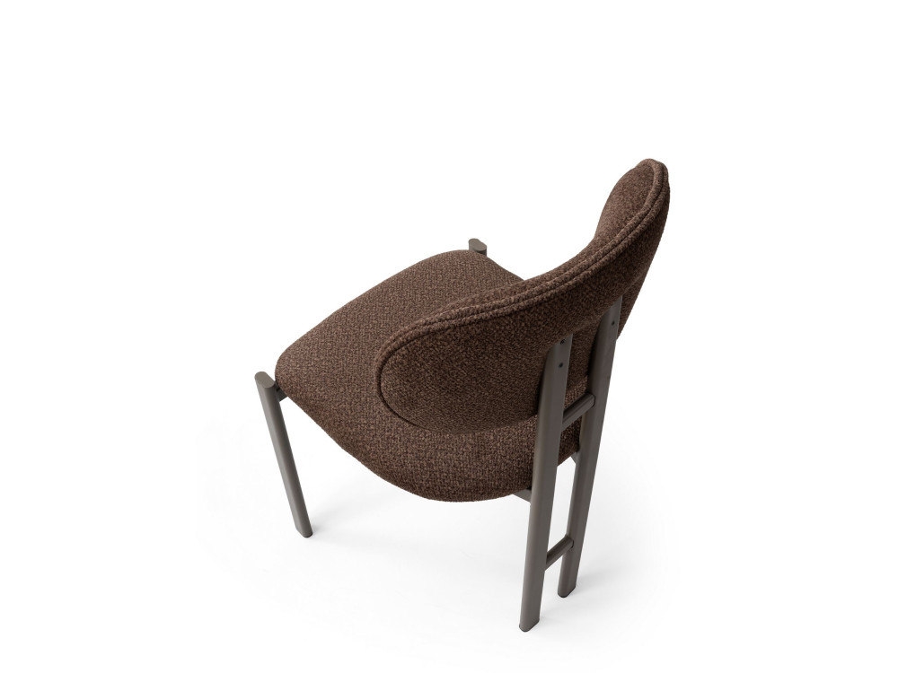 Set van 2 metalen stoelen "Muriz"  - Bruin