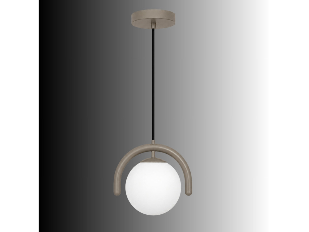 Metalen hanglamp "GEDIK-20441" - 20 x 20 cm - Grijs