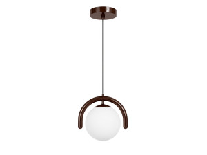 Metalen hanglamp "GEDIK-20441" - 20 x 20 cm - Bruin