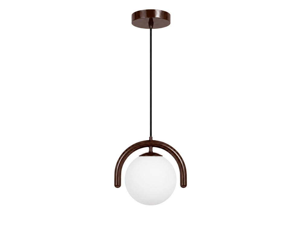 Metalen hanglamp "GEDIK-20441" - 20 x 20 cm - Bruin