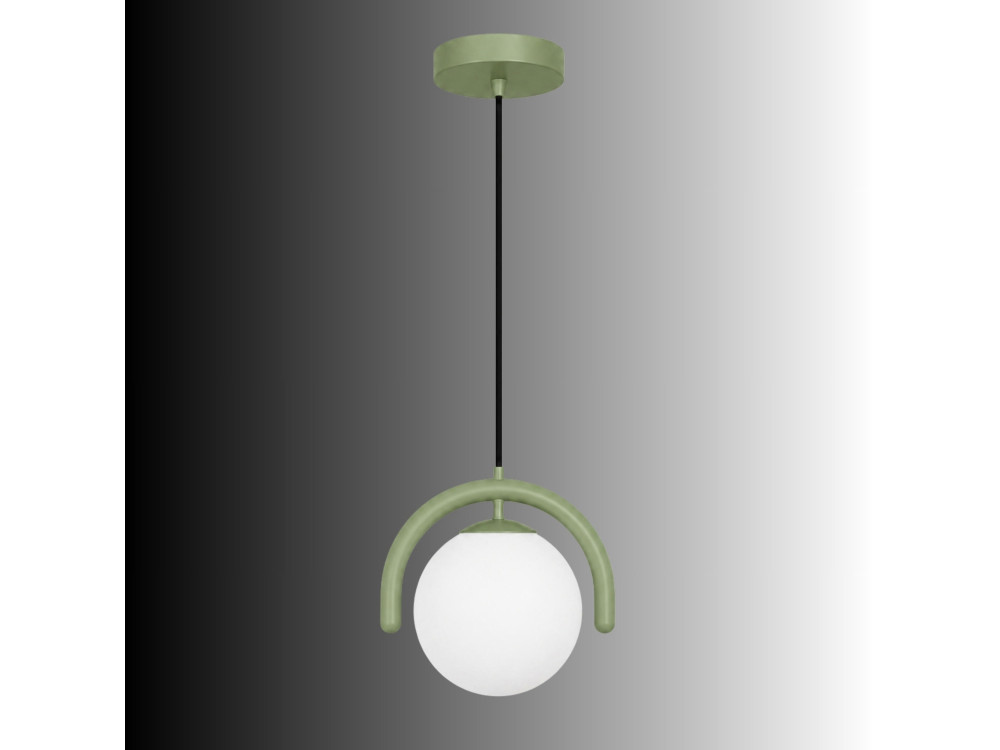 Metalen hanglamp "GEDIK-20441" - 20 x 20 cm - Muntgroen