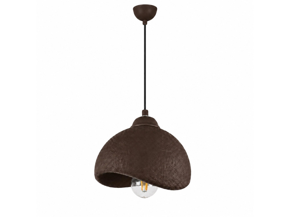 Metalen hanglamp "Vegas" - 21 x 20 cm - Bruin