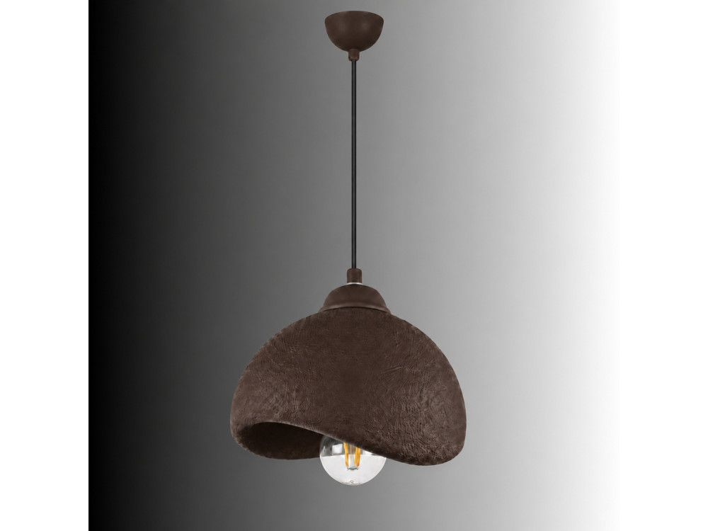 Metalen hanglamp "Vegas" - 21 x 20 cm - Bruin