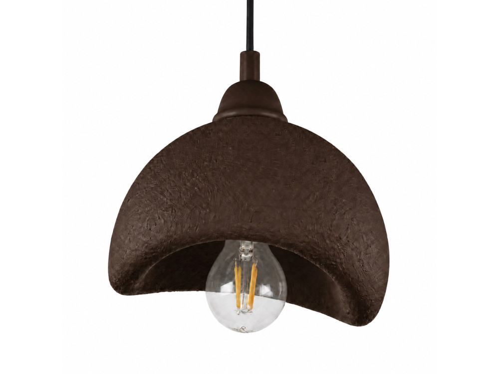Metalen hanglamp "Vegas" - 21 x 20 cm - Bruin
