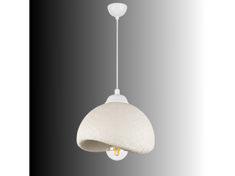 Metalen hanglamp "Vegas" - 21 x 20 cm - Wit