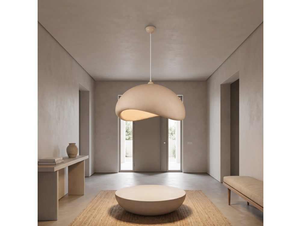 Metalen hanglamp "Vegas" - 64 x 51 cm - Beige