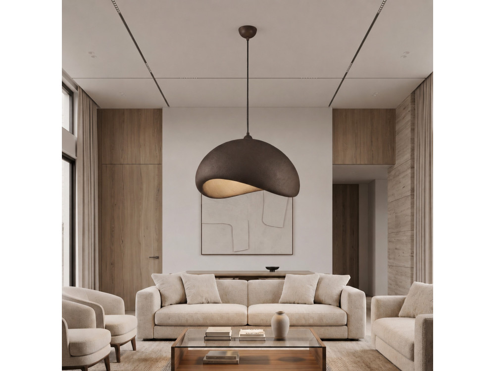 Metalen hanglamp "Vegas" - 64 x 51 cm - Bruin