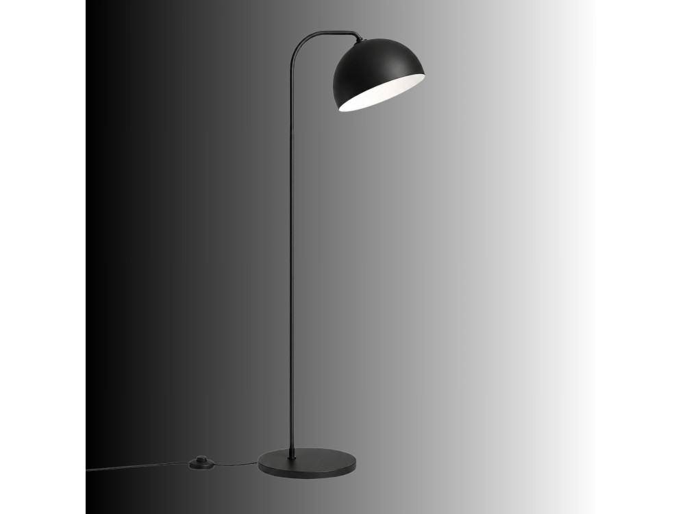 Metalen staande lamp "Yaka" - 51 x 51 cm - Zwart