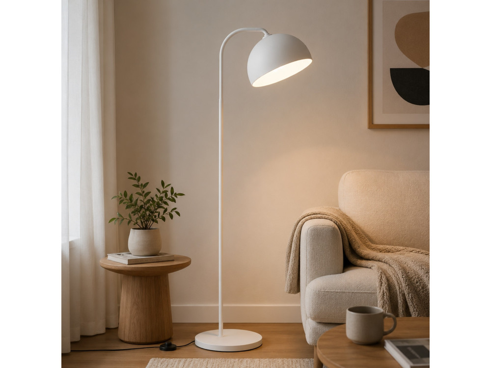 Metalen staande lamp "Yaka" - 51 x 51 cm - Wit